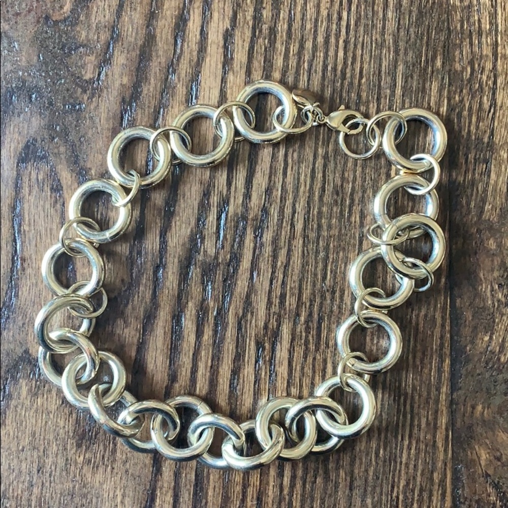 JCrew chunky gold chain necklace